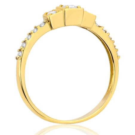 Engagement ring with cubic zirconia 585 | GoldJewellery