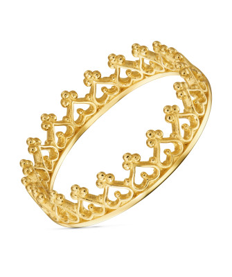 Pierścionek korona 14k