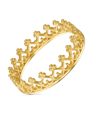 Pierścionek korona 14k
