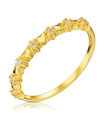 Heart ring 8k cubic zirconia