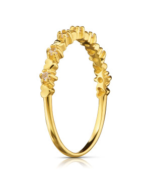Heart ring 8k cubic zirconia