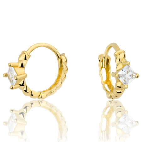 585 gold hoop earrings without stones K1.870Pk | GoldJewellery