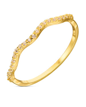 14k gold ring cubic zirconia
