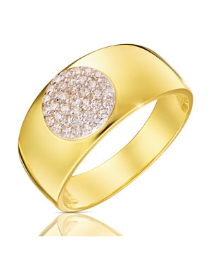 Wide gold ring like a 14k band