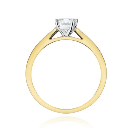 Gold ring with a diamond 0.30ct, certificate