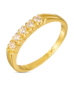 14k zircon ring