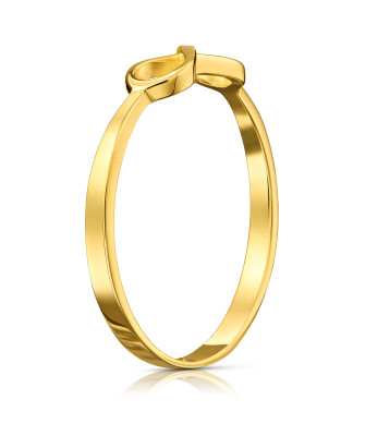 Gold infinity ring 14k