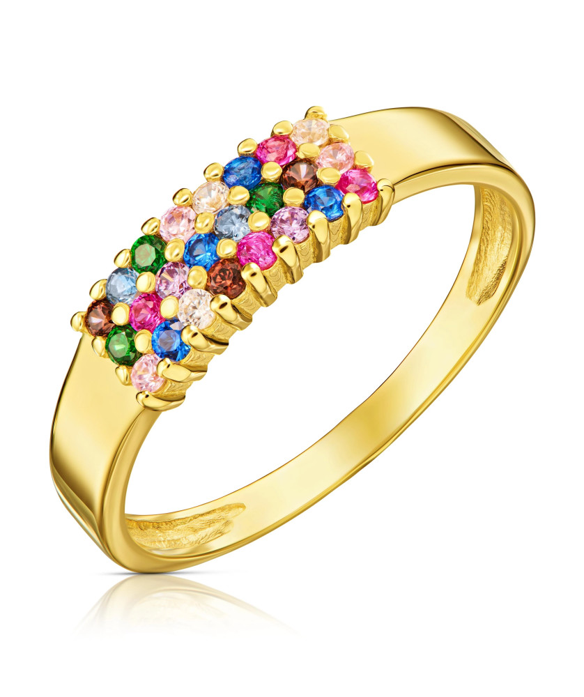 Colorful 14k ring band