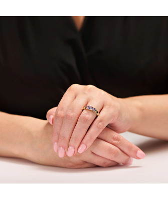 Colorful 14k ring band