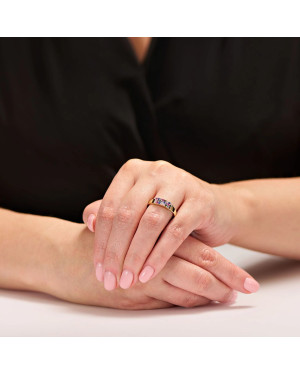 Colorful 14k ring band