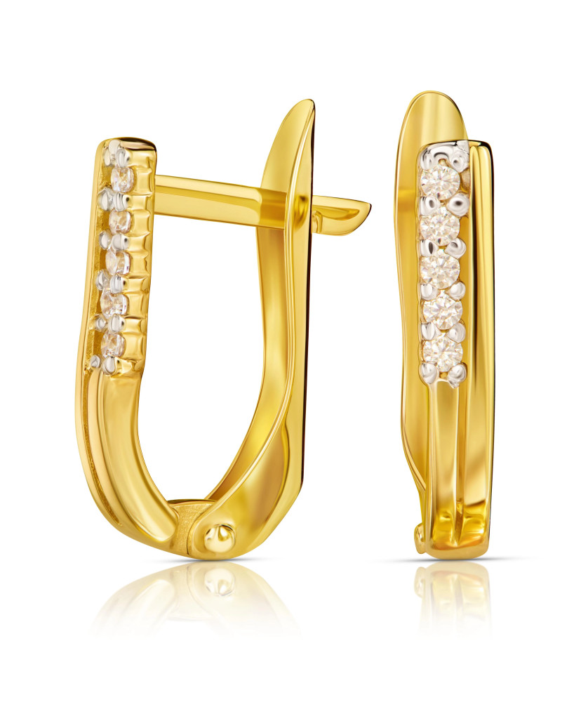 Classic gold earrings 8k