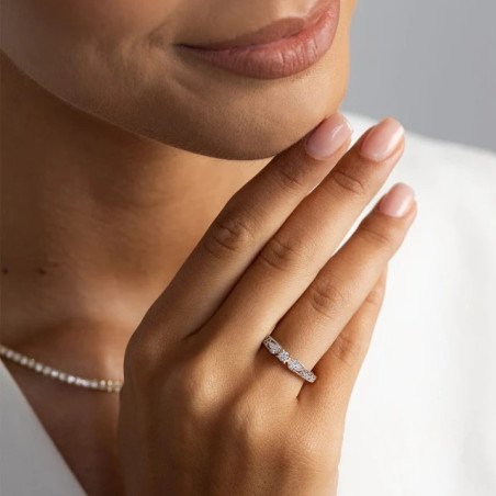 Gold ring with a diamond 0.30ct, certificate