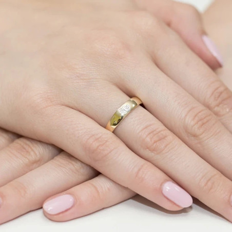 Gold ring with diamond EY-189 0.02ct | GoldJewellery