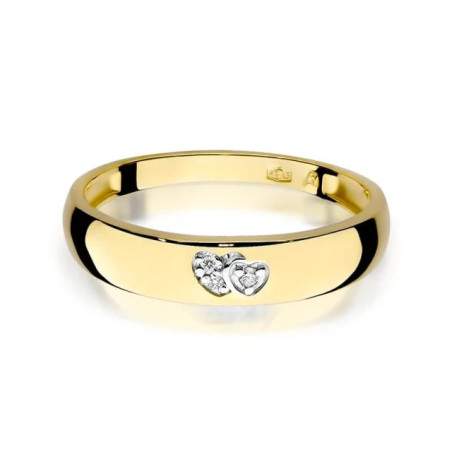 Gold ring with diamond EY-189 0.02ct | GoldJewellery