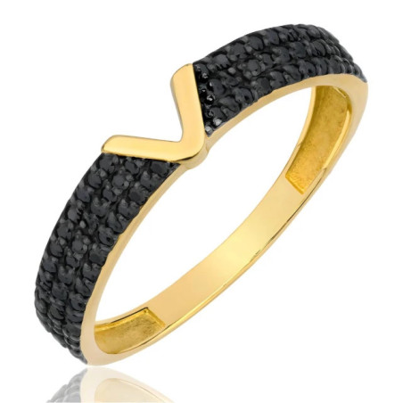 Ring with a large stone, gold 333 ER.0085| GoldJewellery