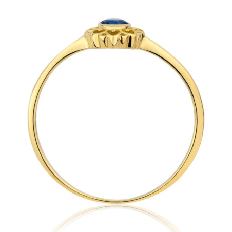 Ring with a large stone, gold 333 ER.0085| GoldJewellery