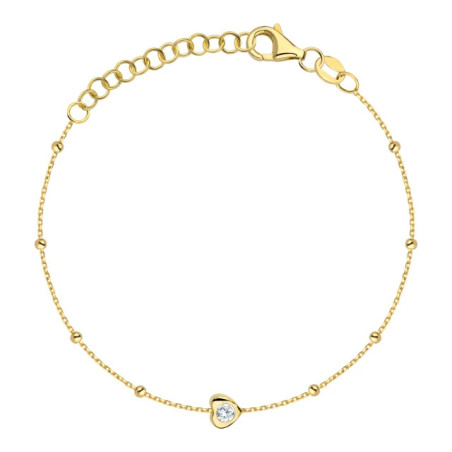 Silver ECG bracelet lifeline SB38 | GoldJewellery