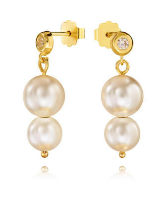 Gold Earrings Eclat Pearl 14k test