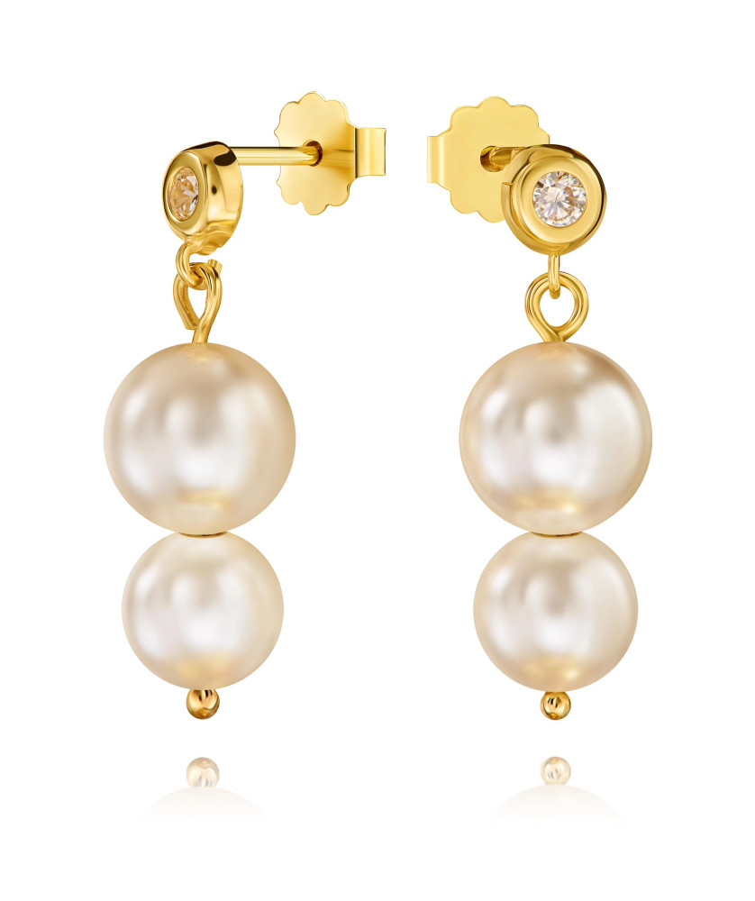 Gold Earrings Eclat Pearl 14k test