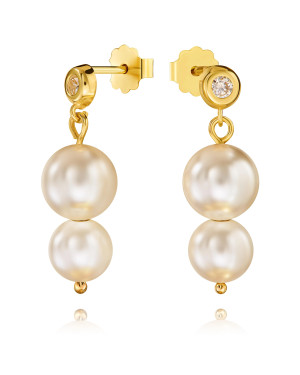 Gold Earrings Eclat Pearl 14k test