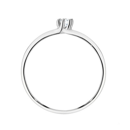 Gold ring with a diamond 0.30ct, certificate