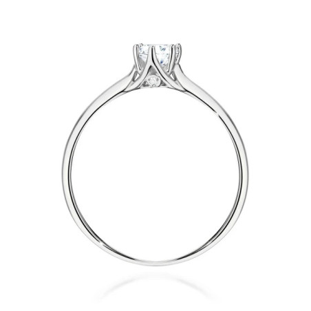 Gold ring with a diamond 0.30ct, certificate