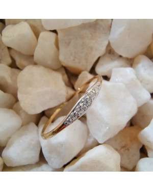 Thin 14k ring zirconia