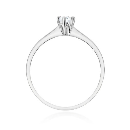 Gold ring with a diamond 0.30ct, certificate