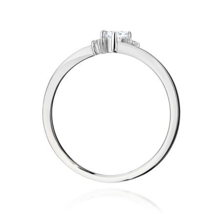 Gold ring with a diamond 0.30ct, certificate