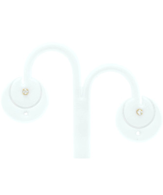 Delicate gold earrings with zirconia 14k