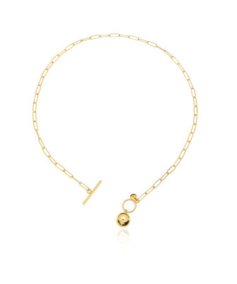 Gold-plated necklace BALL
