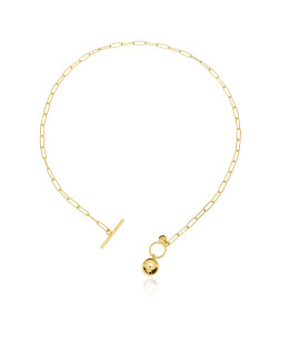 Gold-plated necklace BALL