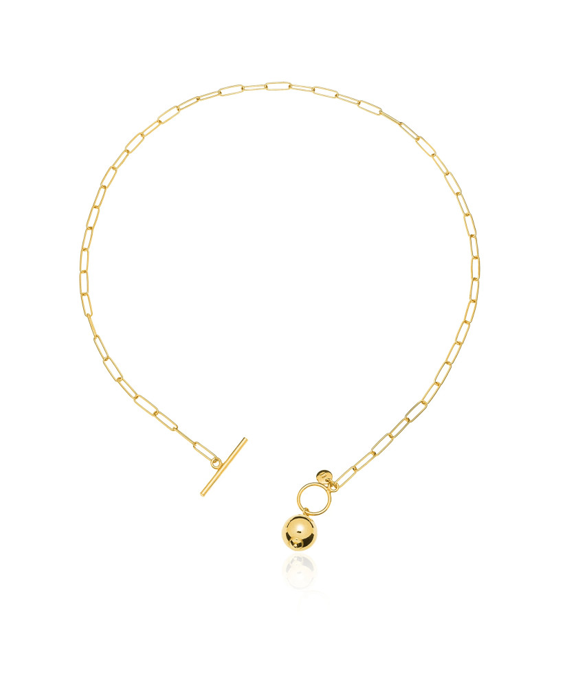 Gold-plated necklace BALL