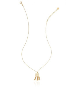 Gilded necklace DREAMCATCHER