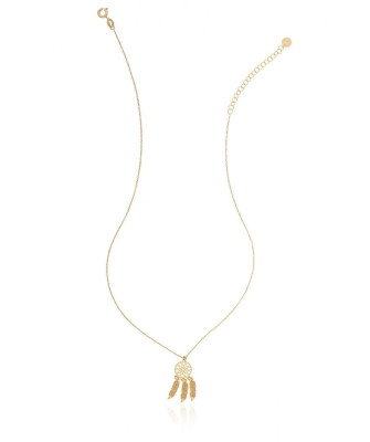 Gold-plated necklace DREAM CATCHER