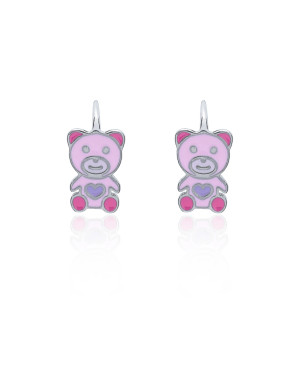 Silver Children’s Bear Earrings