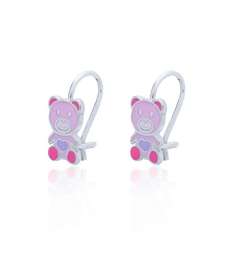 Silver Children’s Bear Earrings
