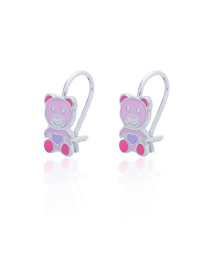 Silver Children’s Bear Earrings