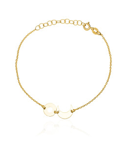 Gold bracelet CIRCLE MOON
