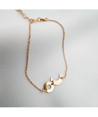 Gold bracelet CIRCLE MOON