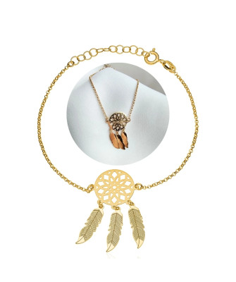 Gold-plated bracelet DREAMCATCHER