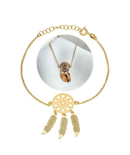Gold-plated bracelet DREAMCATCHER