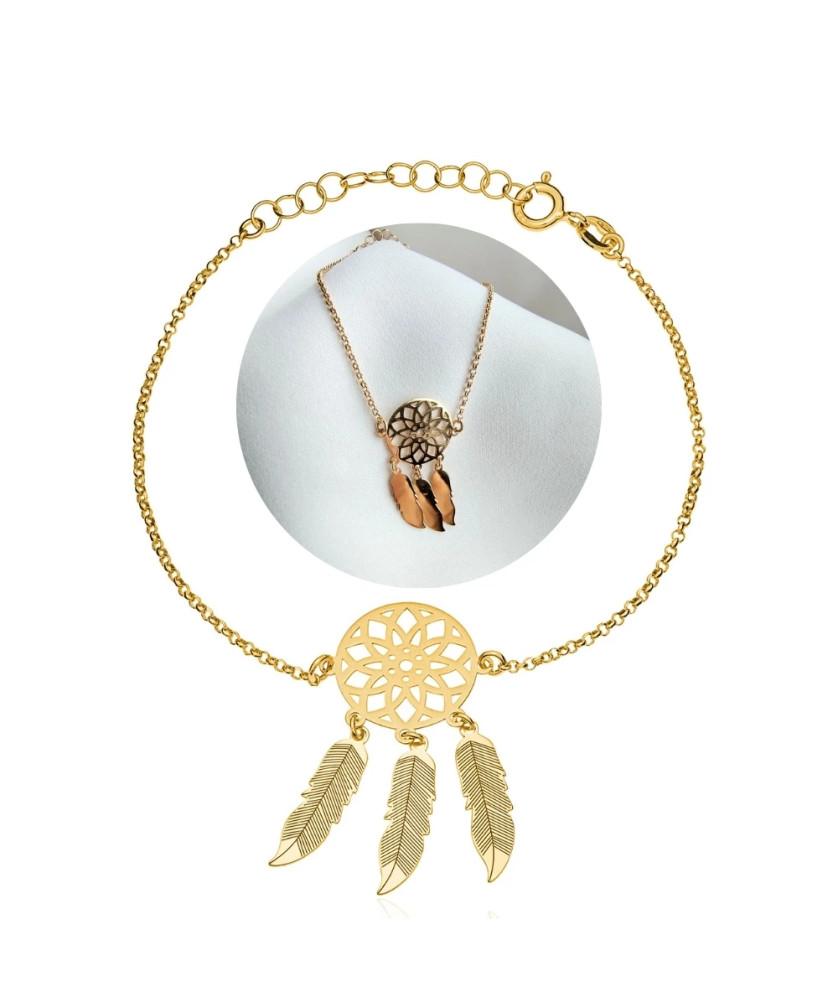 Gold-plated bracelet DREAMCATCHER