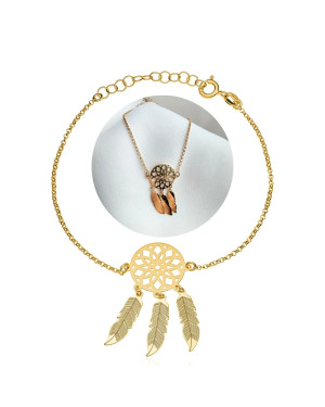 Gold-plated bracelet DREAMCATCHER