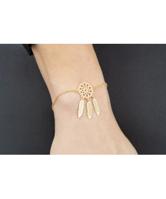 Gold-plated bracelet DREAMCATCHER