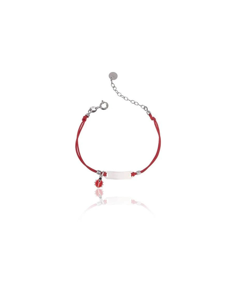 Princess bracelet LADYBUG red string