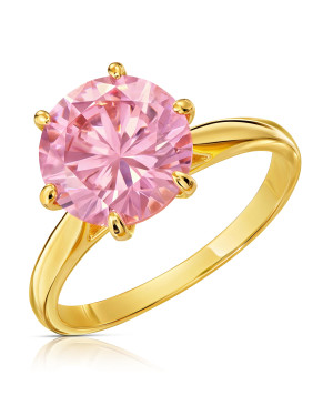 Ring with a large 8k pink stone