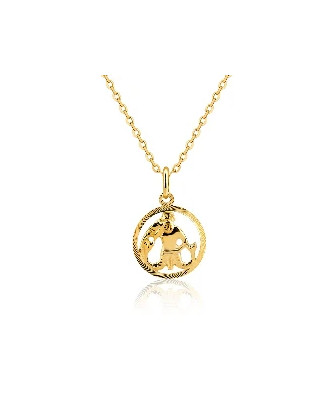 Złota zawieszka ZNAK zodiaku WODNIK próba 14k