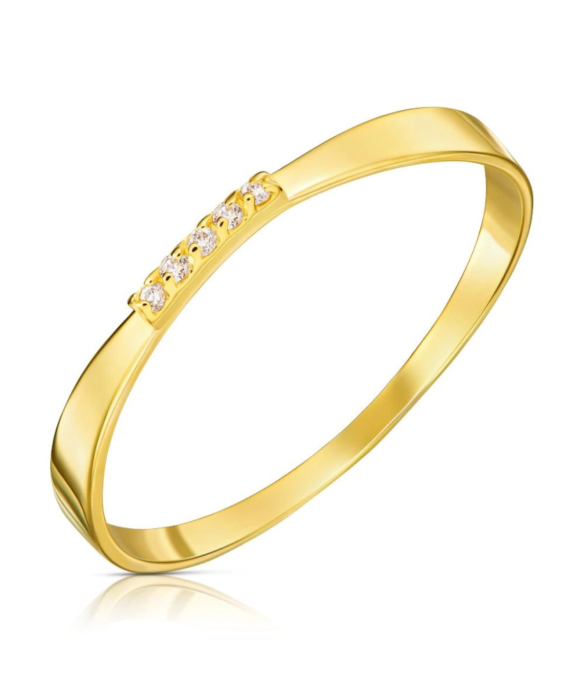 Ring band 14k delicate stones