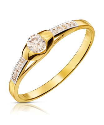 Delicate ring with cubic zirconia